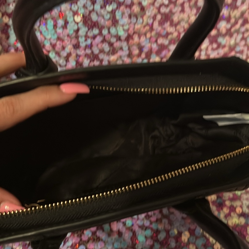 Michael Kors Black and Tan Zebra Print Satchel - Picture 5 of 8
